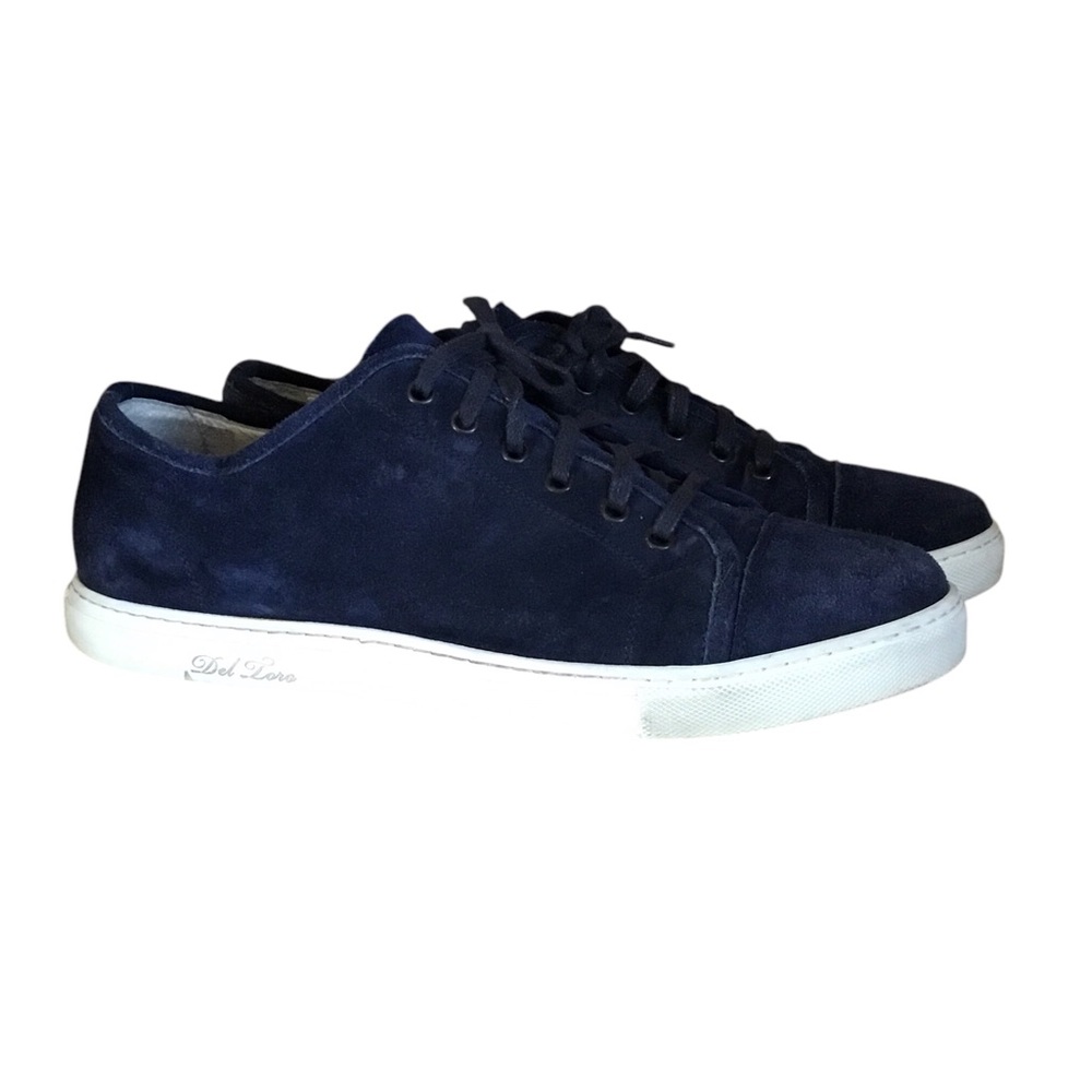 Men’s Del Toro Navy Low Top Suede Sneakers